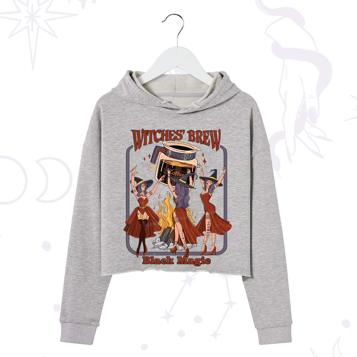 Purplehecate Witches' Brew Crop Hoodie