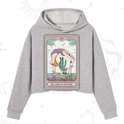 Purplehecate The Lord Of The Poses Tarot Crop Hoodie