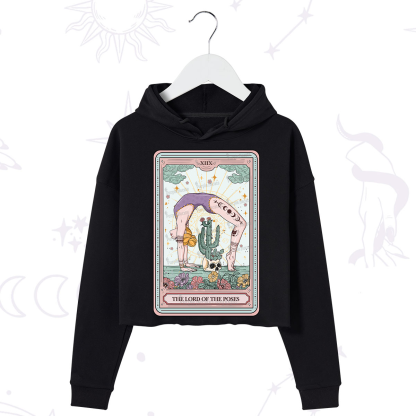Purplehecate The Lord Of The Poses Tarot Crop Hoodie