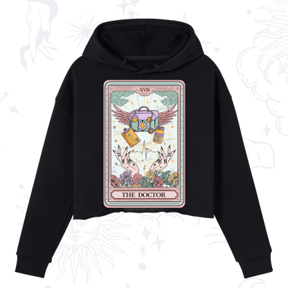 Purplehecate The Doctor Tarot Crop Hoodie