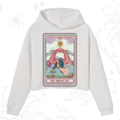 Purplehecate The Dream Day Tarot Crop Hoodie