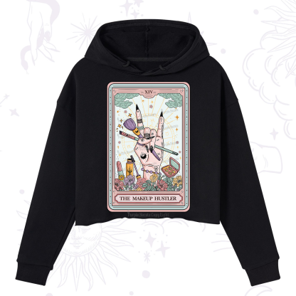 Purplehecate The Makeup Hustler Tarot Crop Hoodie