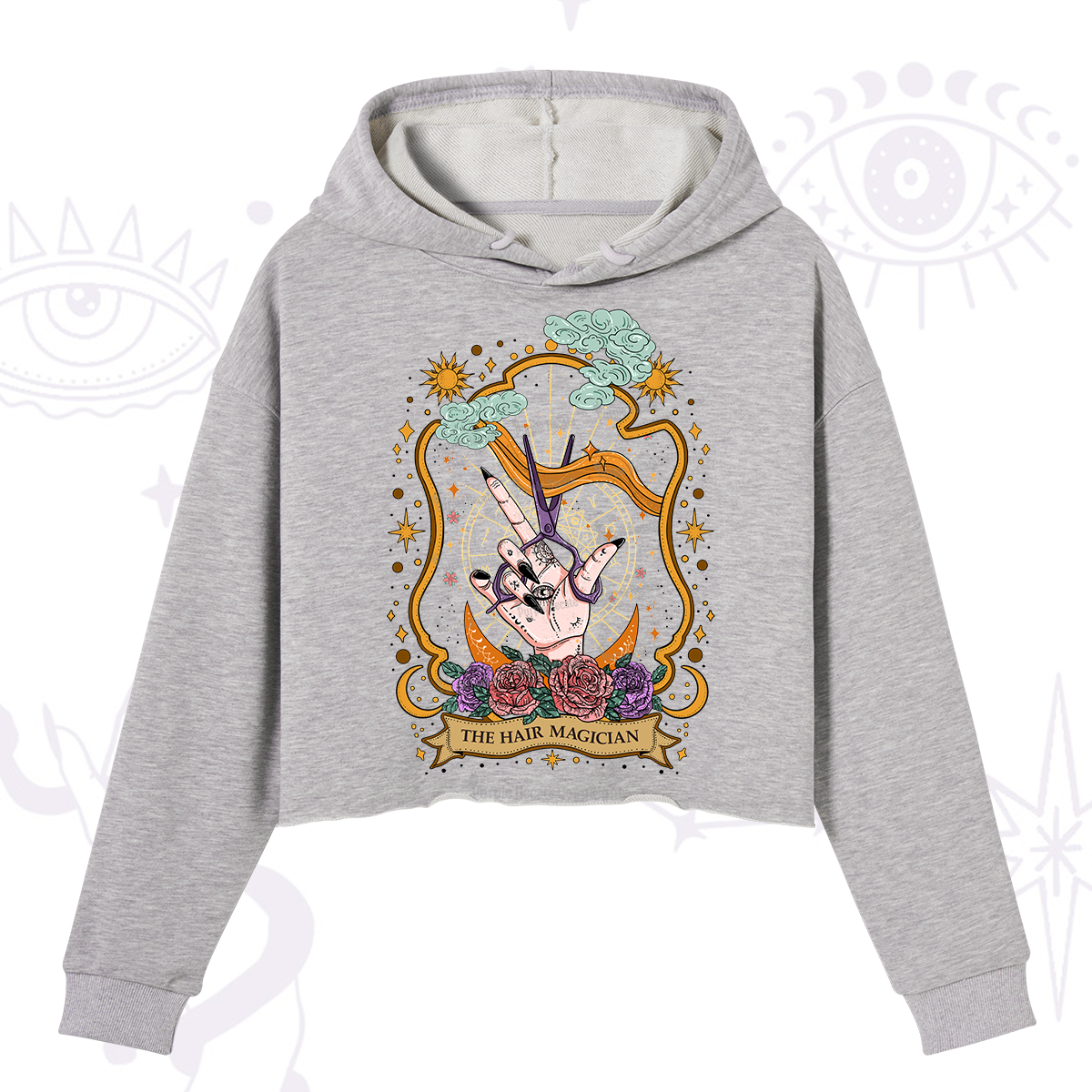 Purplehecate The Hair Magician Crop Hoodie