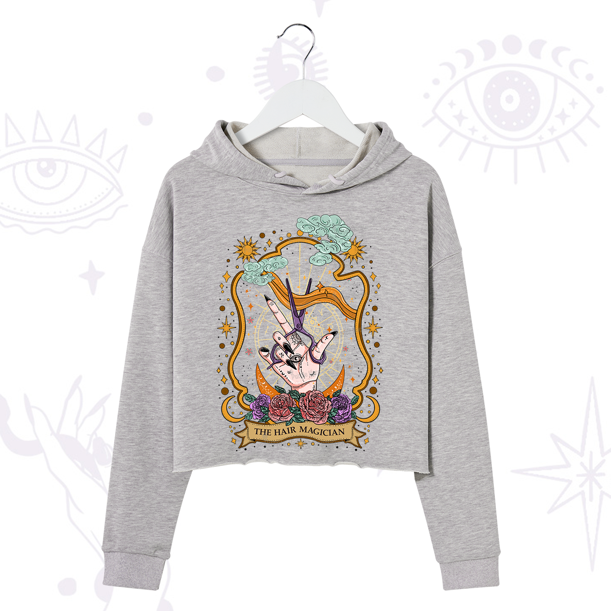 Purplehecate The Hair Magician Crop Hoodie