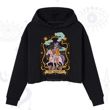 Purplehecate The Audacity Skeleton Crop Hoodie
