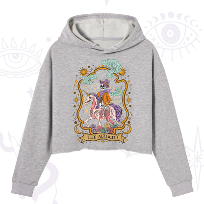 Purplehecate The Audacity Skeleton Crop Hoodie