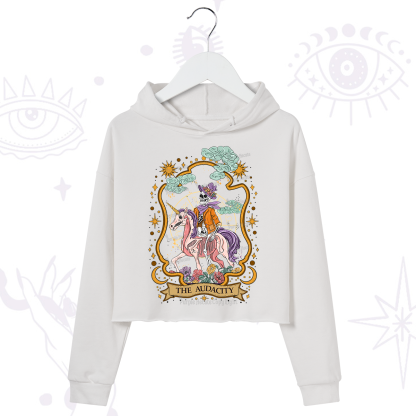 Purplehecate The Audacity Skeleton Crop Hoodie