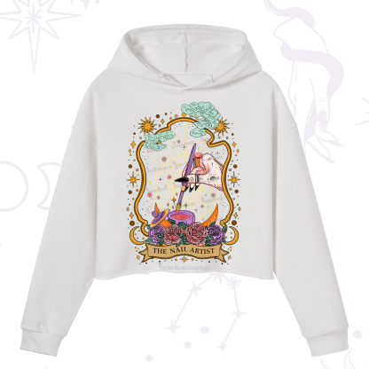 Purplehecate The Nail Artist Crop Hoodie