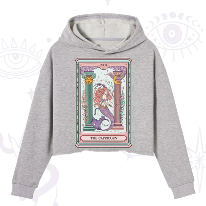 Purplehecate The Capricorn Goddess Tarot Crop Hoodie