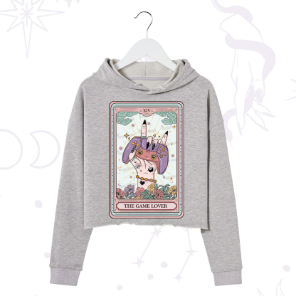 Purplehecate The Game Lover Tarot Crop Hoodie