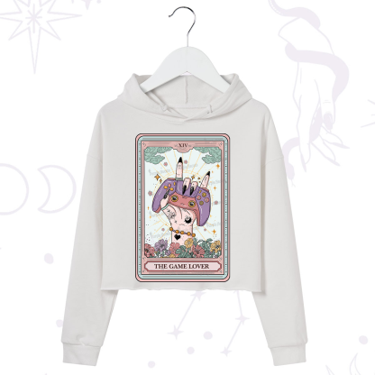 Purplehecate The Game Lover Tarot Crop Hoodie
