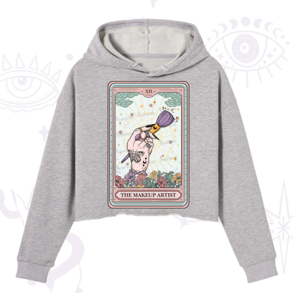 Purplehecate The Makeup Artist Tarot Crop Hoodie