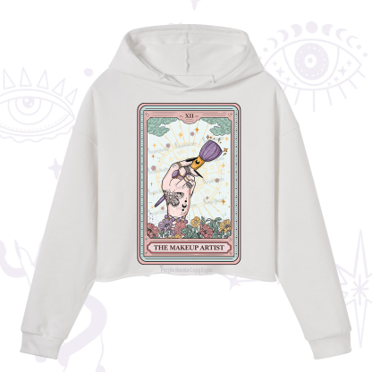 Purplehecate The Makeup Artist Tarot Crop Hoodie
