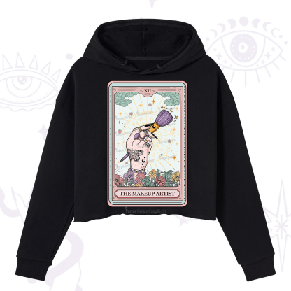Purplehecate The Makeup Artist Tarot Crop Hoodie