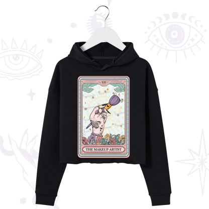 Purplehecate The Makeup Artist Tarot Crop Hoodie