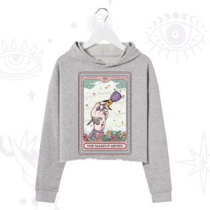 Purplehecate The Makeup Artist Tarot Crop Hoodie