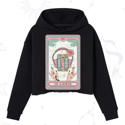 Purplehecate The Audiobook Tarot Crop Hoodie
