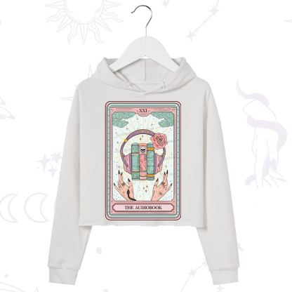 Purplehecate The Audiobook Tarot Crop Hoodie