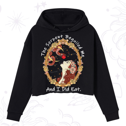 Purplehecate The Serpent Beguiled Me, And I Did Eat Crop Hoodie