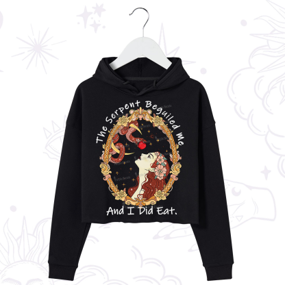 Purplehecate The Serpent Beguiled Me, And I Did Eat Crop Hoodie