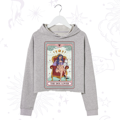 Purplehecate The Dog Lover Tarot Crop Hoodie