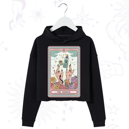 Purplehecate The Massage Tarot Crop Hoodie