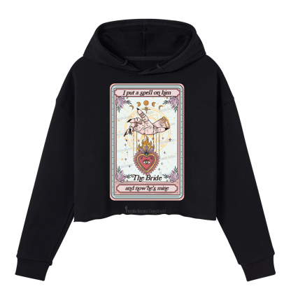 Purplehecate I Put A Spell On Him And Now He's Mine Crop Hoodie