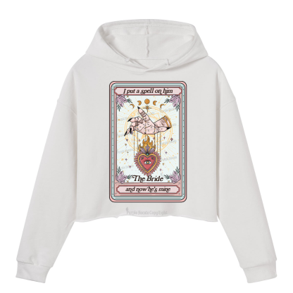 Purplehecate I Put A Spell On Him And Now He's Mine Crop Hoodie