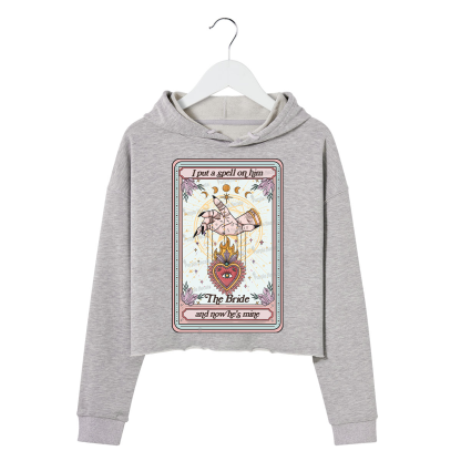 Purplehecate I Put A Spell On Him And Now He's Mine Crop Hoodie