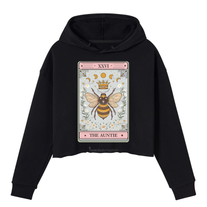 Purplehecate The Auntie Tarot Crop Hoodie