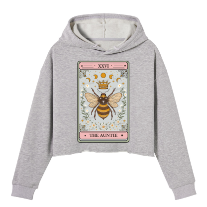 Purplehecate The Auntie Tarot Crop Hoodie