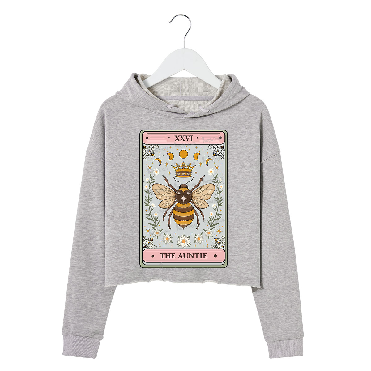 Purplehecate The Auntie Tarot Crop Hoodie