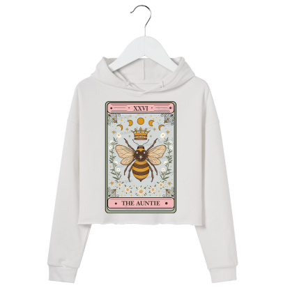 Purplehecate The Auntie Tarot Crop Hoodie