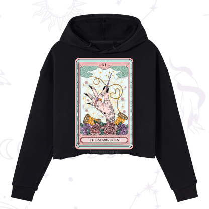 Purplehecate The Seamstress Tarot Crop Hoodie