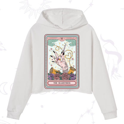 Purplehecate The Seamstress Tarot Crop Hoodie