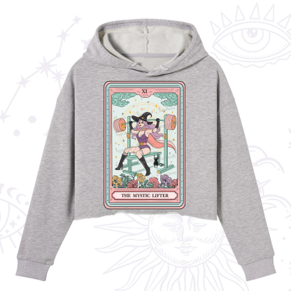Purplehecate The Mystic Lifter Tarot Crop Hoodie