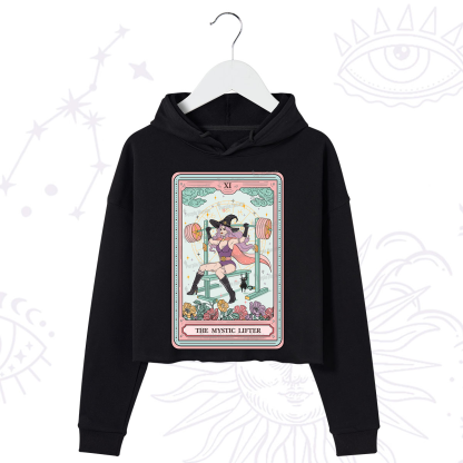 Purplehecate The Mystic Lifter Tarot Crop Hoodie