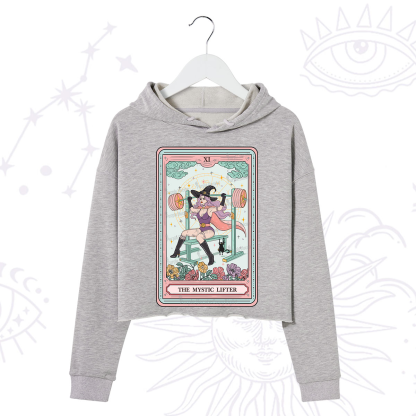 Purplehecate The Mystic Lifter Tarot Crop Hoodie