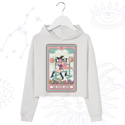 Purplehecate The Mystic Lifter Tarot Crop Hoodie