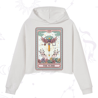Purplehecate The ER Nurse Tarot Crop Hoodie