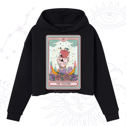 Purplehecate The Teacher Tarot Crop Hoodie