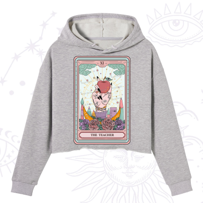 Purplehecate The Teacher Tarot Crop Hoodie