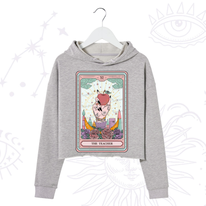 Purplehecate The Teacher Tarot Crop Hoodie