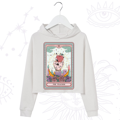 Purplehecate The Teacher Tarot Crop Hoodie