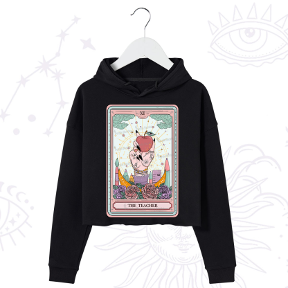 Purplehecate The Teacher Tarot Crop Hoodie