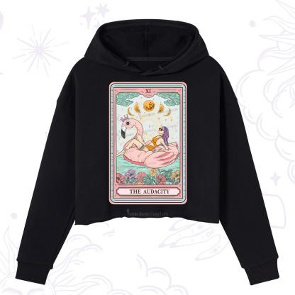 Purplehecate The Vacation Audacity Tarot Crop Hoodie
