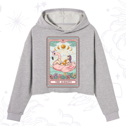 Purplehecate The Vacation Audacity Tarot Crop Hoodie