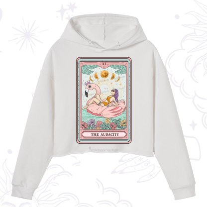 Purplehecate The Vacation Audacity Tarot Crop Hoodie