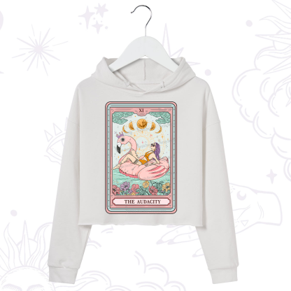 Purplehecate The Vacation Audacity Tarot Crop Hoodie