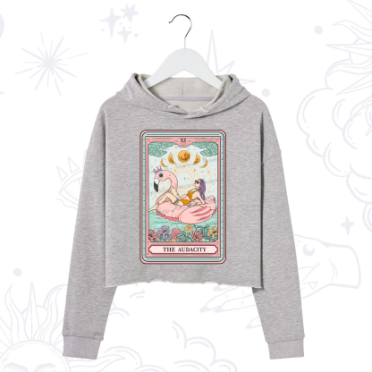 Purplehecate The Vacation Audacity Tarot Crop Hoodie